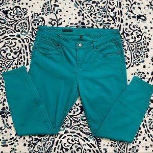 Kut from the Kloth aqua colored jeans